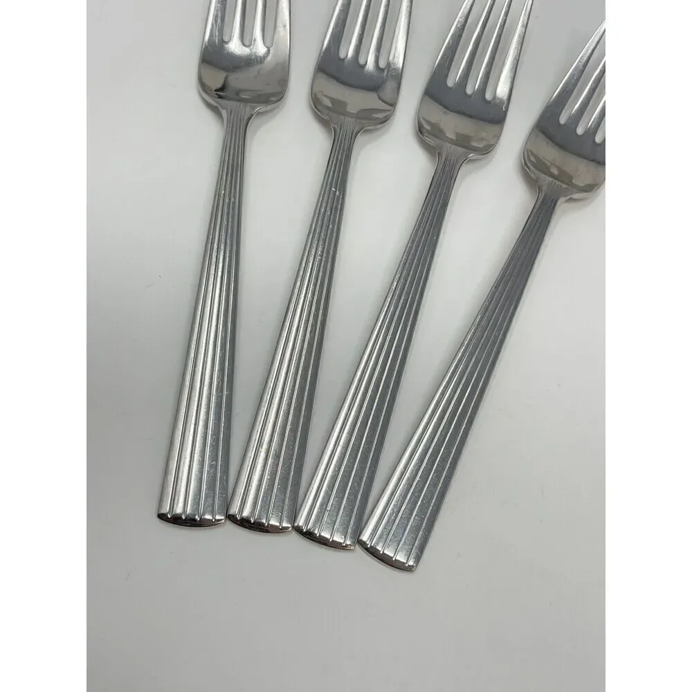 Reed & Barton Berkeley 18/10 Stainless Flatware Salad Fork 7” Set Of 4